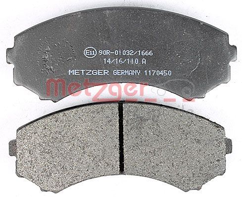 METZGER 1170450 Bremsbelagsatz, Scheibenbremse